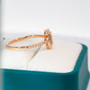 0.35ct Natural Brilliant Diamonds 18k Gold Engagement Ring - 10US04
